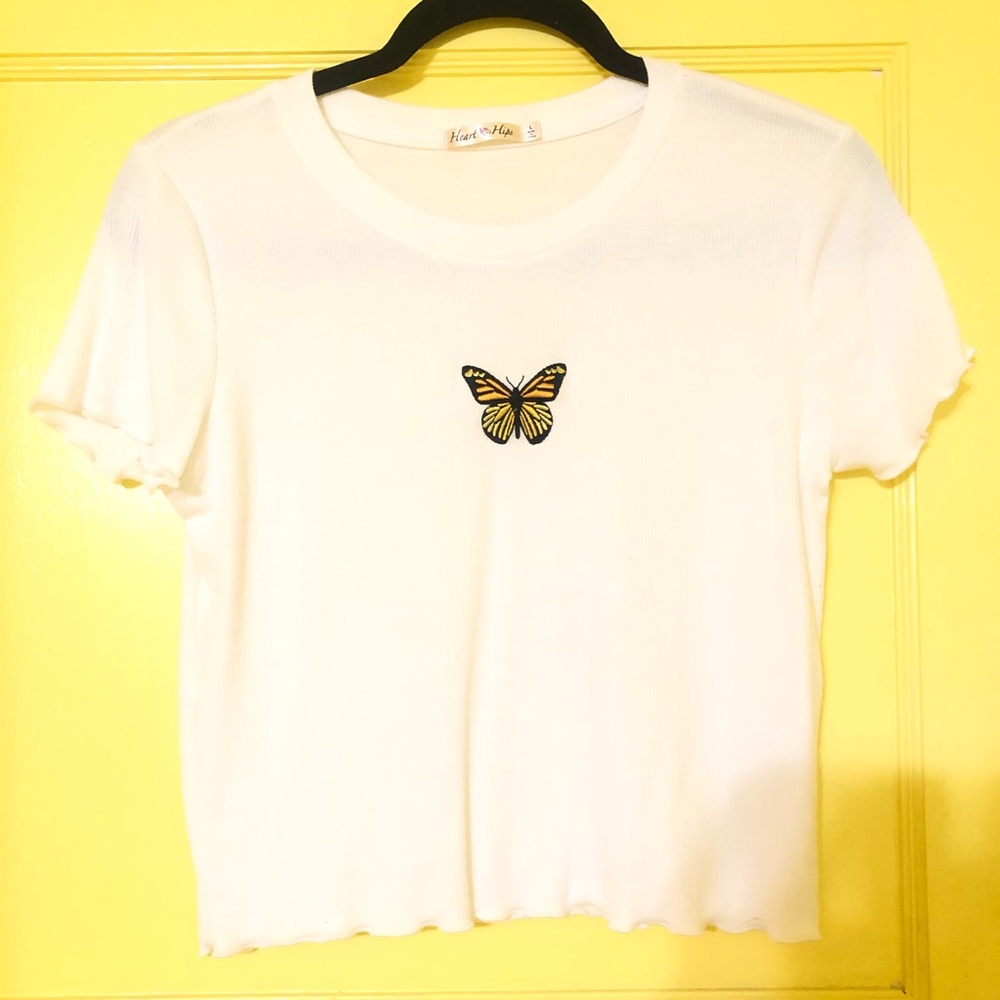 White Butterfly Crop Too